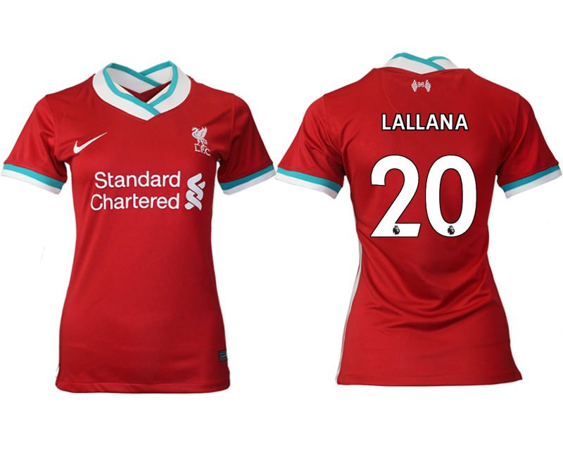 Women 2020-2021 Liverpool home aaa version #20 red Soccer Jerseys->liverpool jersey->Soccer Club Jersey